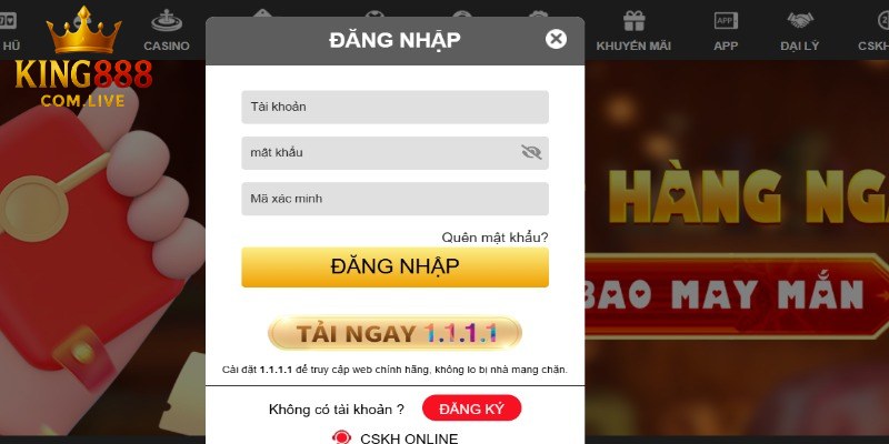 Hướng dẫn đăng nhập tài khoản cá cược trên website